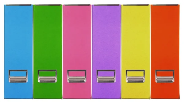 Caja de papel de grano de revista de múltiples colores sobre fondo blanco . —  Fotos de Stock