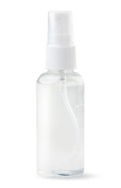 Antiseptische Gel Een Plastic Fles Close Een Witte Achtergrond Geïsoleerd — Stockfoto