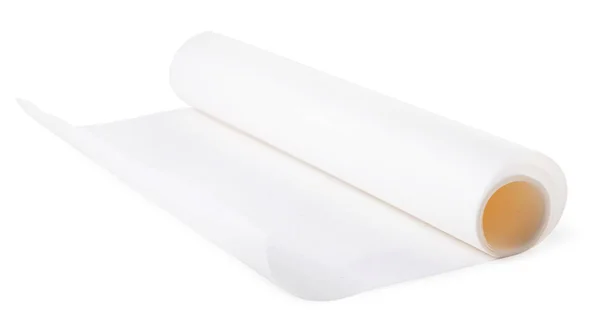 Roll Parchment Baking Close White Background Isolated — Stock Photo, Image