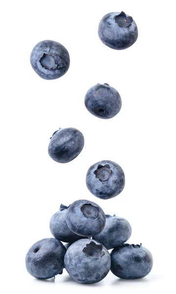 Blueberry Drops Heap Close White Background Isolated — Stock Photo, Image