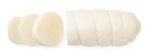 スルグニチーズは白を背景にして切り分けられ 隔離されている トップ表示 — ストック写真