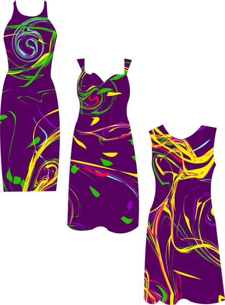 Hermoso vestido — Vector de stock