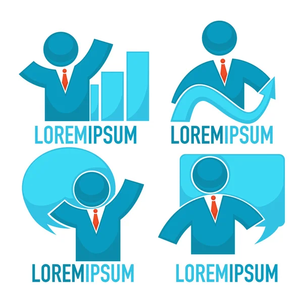 başarı, iş adamları, soyut vektör toplama