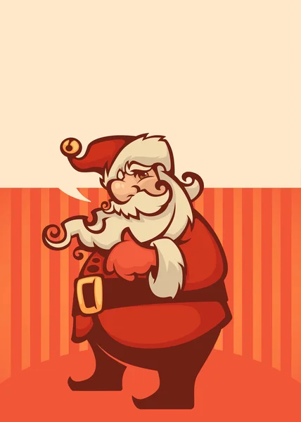 Мультфильм Санта-Клаус Векторное изображение для поздравительной открытки тем — стоковый вектор