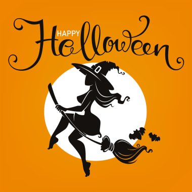 Cadılar Bayramı partisi davetiyesi veya çekici zekâ ile tebrik kartı