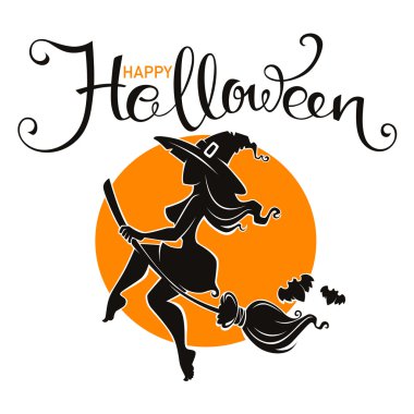  Cadılar Bayramı partisi davetiyesi veya çekici wi ile tebrik kartı