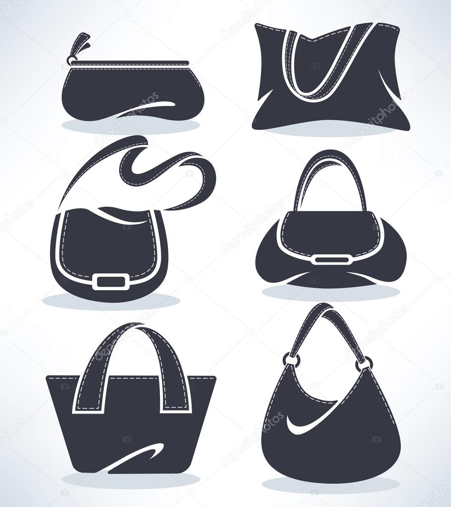Woman's accessories, bags and purses — Stock Vector © tachyglossus