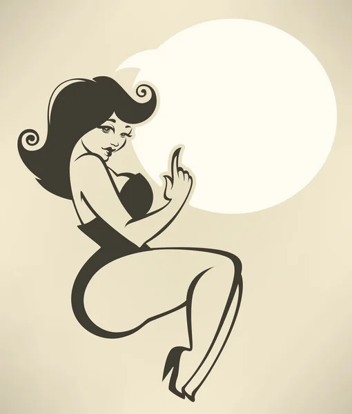 artı boyutu pin up girl