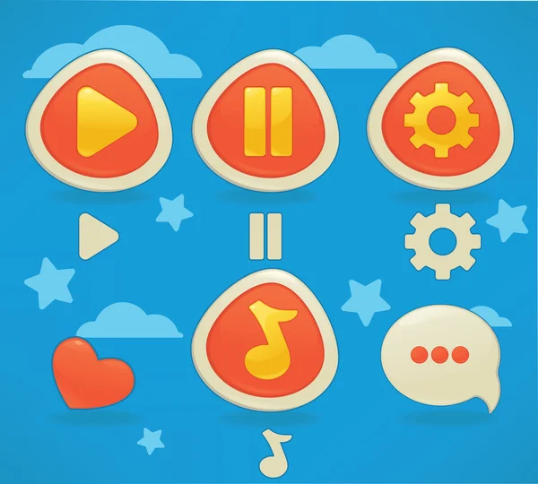 Sweet, glossy and fun, Candy and Chocolate,, bubble shooter, match 3,  arcade, mobile game asset Stock Vector