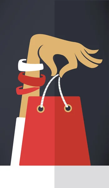 Temporada de compras, vector de fondo comercial — Vector de stock