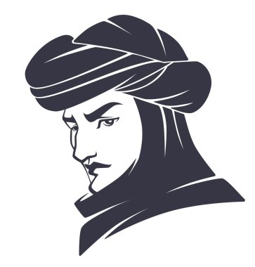 yakışıklı ve genç bir Arap adam