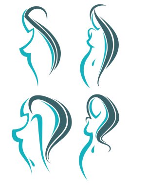 görüntüler ve semboller güzellik salonları, Kuaförler veya plastik sur