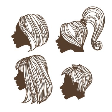 Vektör güzellik el çekilmiş görüntüleri