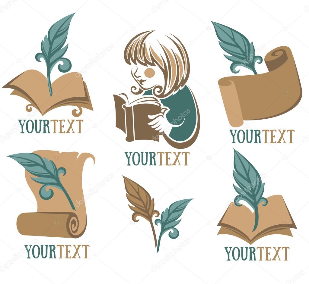 Book, reading, education, signs, symbols and log