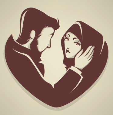 muslim love, couple, wedding, bride and groo