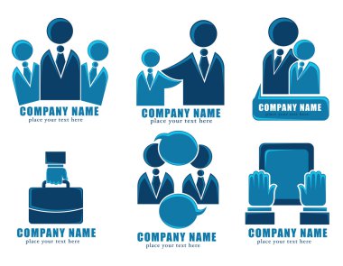 Ofis çalışanları ve iş çay vektör toplama