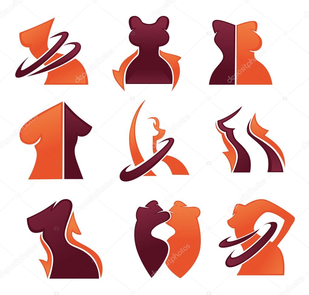 loose weight, be fit, vector collection of symbols and concepts