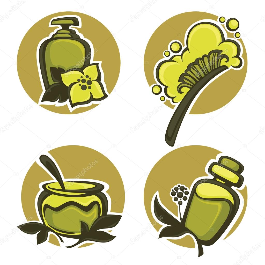 Vector collection of beauty and spa sign, icons, emblems and symbol