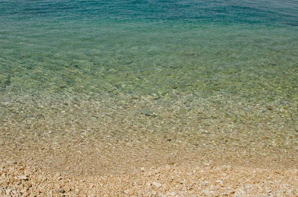 克罗地亚内姆拉 浅绿色海水的背景 — 图库照片