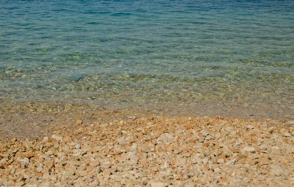 克罗地亚内姆拉 浅绿色海水的背景 — 图库照片