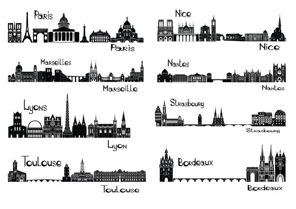 8 городов Франции
