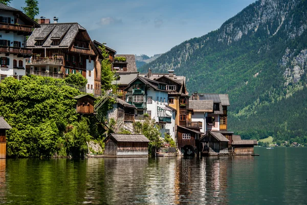 Hallstatt. houses. — Stock Photo, Image