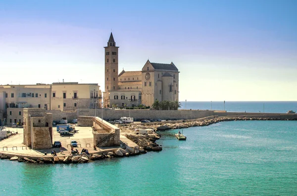 Una vista de la Catedral de Trani — Foto de Stock