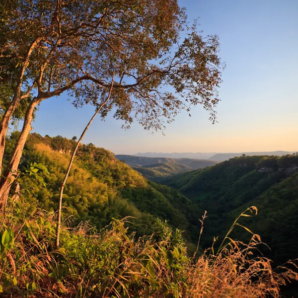 Sunset in the mountains landscape — Stock Photo, Image