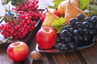 sonbahar meyve ve fındık