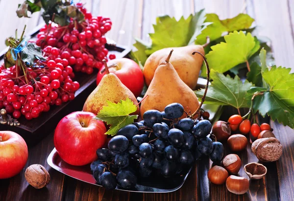 Frutas y frutos secos de otoño — Foto de Stock