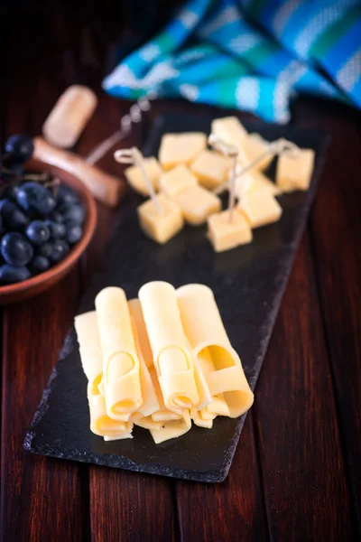 Vários tipos de queijo — Fotografia de Stock