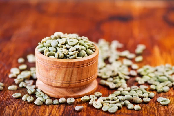 Zöld Kávébab — Stock Fotó