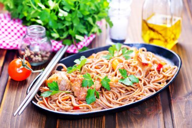 kızarmış et ve soba