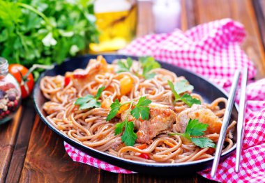 kızarmış et ve soba