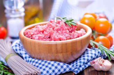 Raw minced meat clipart