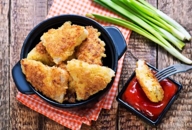 Domates soslu kızarmış balık 