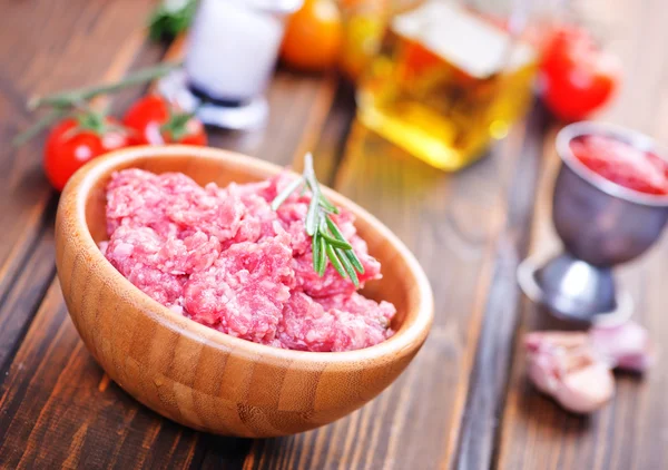 Raw minced meat — Stock Photo, Image