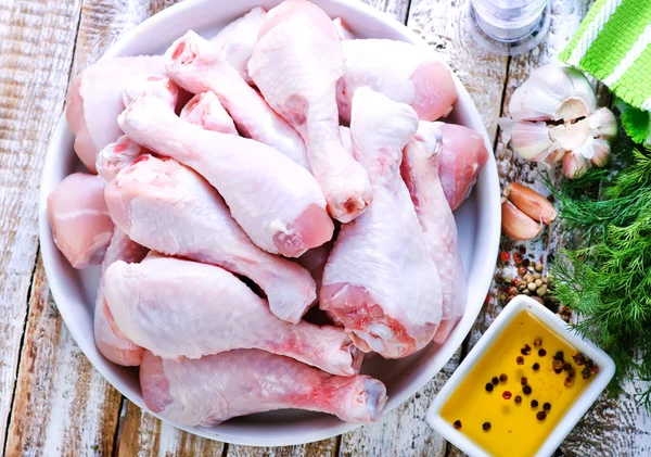 Raw chicken legs — Stock Photo, Image