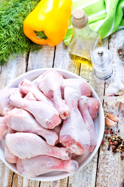 Raw chicken legs — Stock Photo, Image