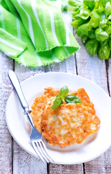 Gebratene Hähnchenschnitzel — Stockfoto