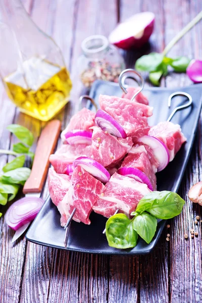 Raw meat for kebab — Stock Photo, Image