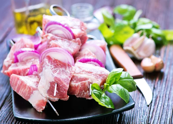 Raw meat for kebab — Stock Photo, Image