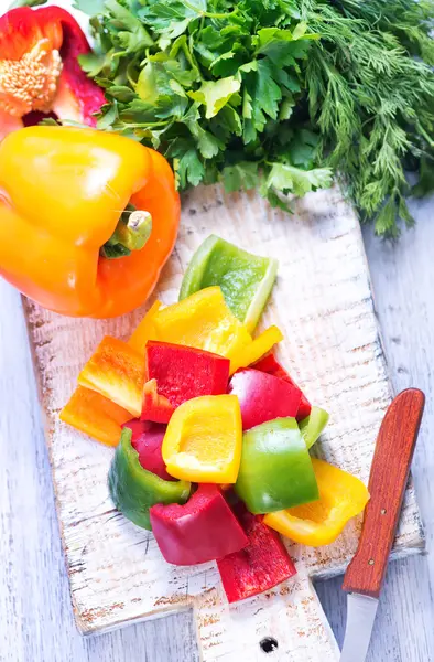 Color sweet peppers — Stock Photo, Image