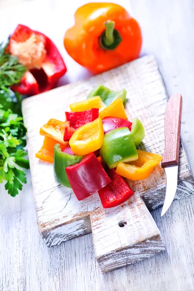 Color sweet peppers — Stock Photo, Image