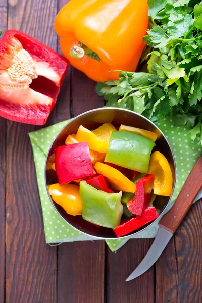 Color sweet peppers — Stock Photo, Image