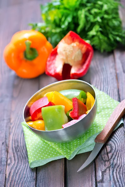 Color sweet peppers — Stock Photo, Image