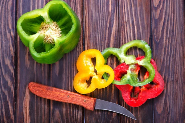 Color sweet peppers — Stock Photo, Image