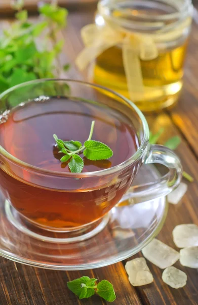 Chá com hortelã e mel — Fotografia de Stock