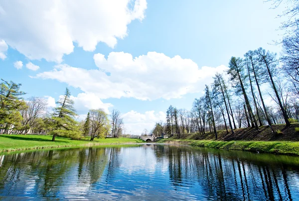 Beautiful lake in the city Park Stock Picture