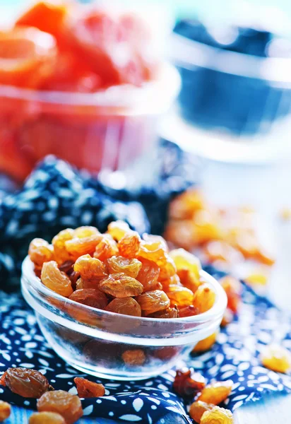 Dry fruits in bowls — Stock Photo, Image